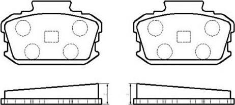 HSB Gold HP8312 - Kit pastiglie freno, Freno a disco autozon.pro