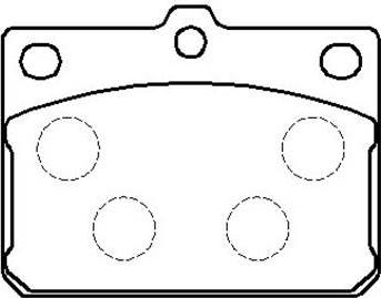 HSB Gold HP8242 - Kit pastiglie freno, Freno a disco autozon.pro