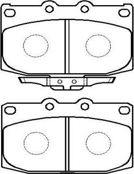 HSB Gold HP8274 - Kit pastiglie freno, Freno a disco autozon.pro