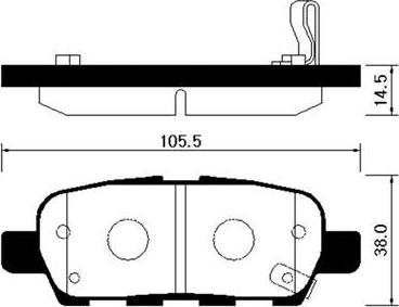 HSB Gold HP3007 - Kit pastiglie freno, Freno a disco autozon.pro