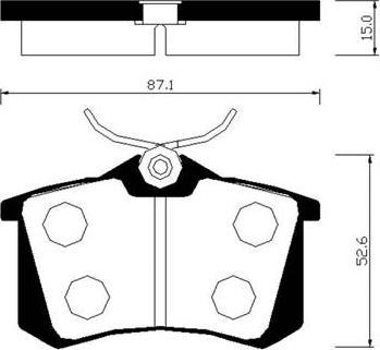 HSB Gold HP3010 - Kit pastiglie freno, Freno a disco autozon.pro