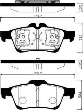 HELLA T3133 - Kit pastiglie freno, Freno a disco autozon.pro