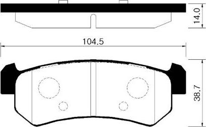 DJ Parts BP1172 - Kit pastiglie freno, Freno a disco autozon.pro