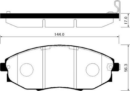 HSB Gold HP2015 - Kit pastiglie freno, Freno a disco autozon.pro