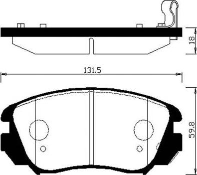 HSB Gold HP2024 - Kit pastiglie freno, Freno a disco autozon.pro