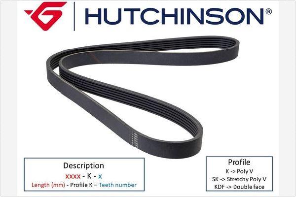 Hutchinson 1745 K 6 - Cinghia Poly-V autozon.pro