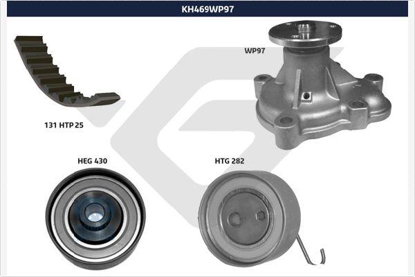 Hutchinson KH 469WP97 - Pompa acqua + Kit cinghie dentate autozon.pro