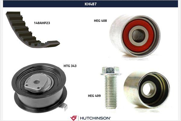 Hutchinson KH 487 - Kit cinghie dentate autozon.pro