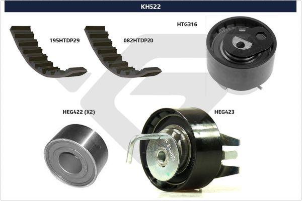 Hutchinson KH 522 - Kit cinghie dentate autozon.pro