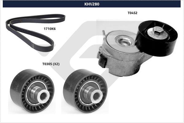 Hutchinson KHV 280 - Kit Cinghie Poly-V autozon.pro