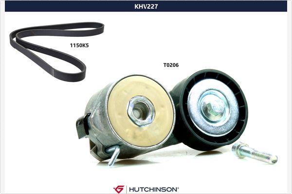 Hutchinson KHV 227 - Kit Cinghie Poly-V autozon.pro