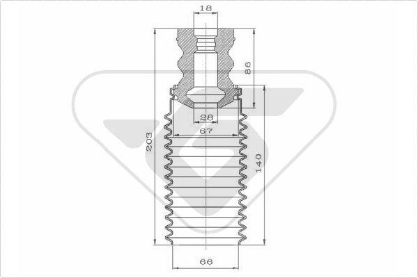 Hutchinson KP059 - Kit parapolvere, Ammortizzatore autozon.pro