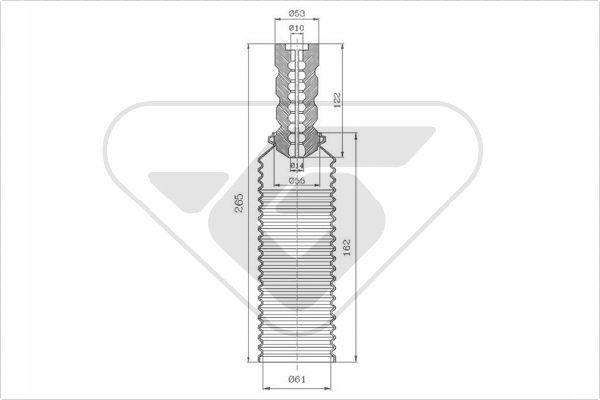 Hutchinson KP063 - Kit parapolvere, Ammortizzatore autozon.pro