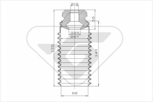 Hutchinson KP081 - Kit parapolvere, Ammortizzatore autozon.pro