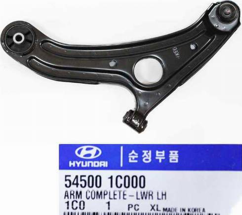 Hyundai 54500-1C000 - Braccio oscillante, Sospensione ruota autozon.pro