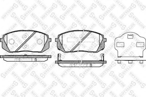 Hyundai 58101-2YA50 - Kit pastiglie freno, Freno a disco autozon.pro