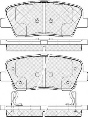 Hyundai 583022WA70 - Kit pastiglie freno, Freno a disco autozon.pro