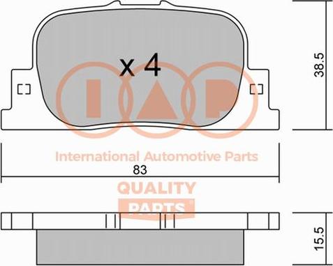 Advics A2N066T - Kit pastiglie freno, Freno a disco autozon.pro