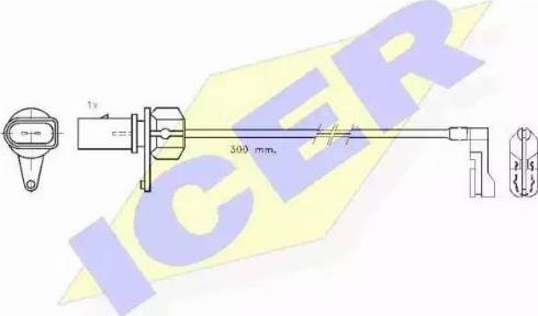 Icer 610459 C - Contatto segnalazione, Usura past. freno / mat. d'attrito autozon.pro