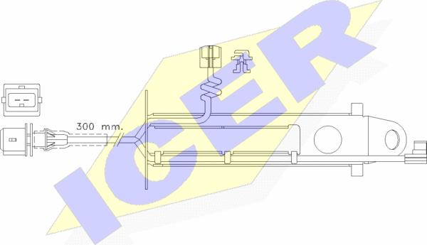 Icer 610431 E C - Contatto segnalazione, Usura past. freno / mat. d'attrito autozon.pro