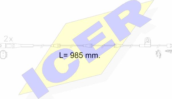 Icer 610621 E C - Contatto segnalazione, Usura past. freno / mat. d'attrito autozon.pro