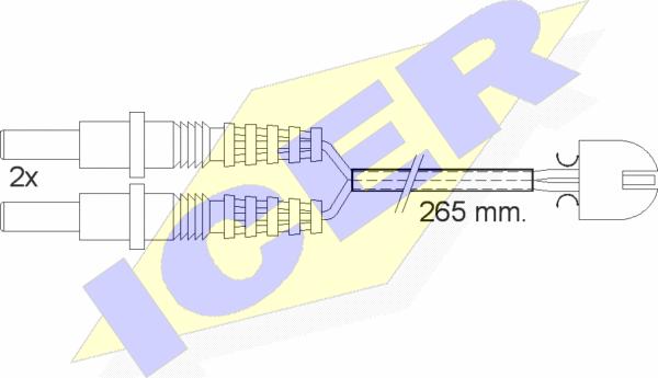 Icer 610169 E C - Contatto segnalazione, Usura past. freno / mat. d'attrito autozon.pro