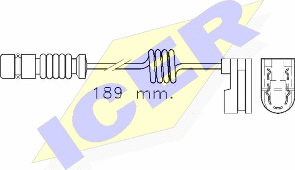 Icer 610377 E C - Contatto segnalazione, Usura past. freno / mat. d'attrito autozon.pro