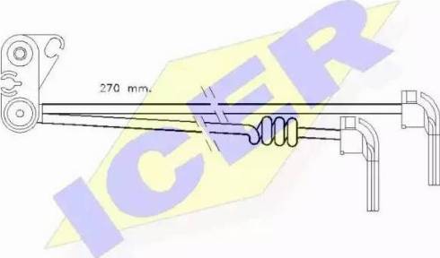 Icer 610280 C - Contatto segnalazione, Usura past. freno / mat. d'attrito autozon.pro