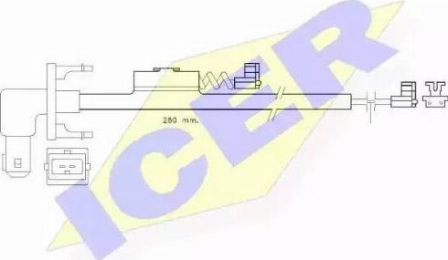 Icer 610288 C - Contatto segnalazione, Usura past. freno / mat. d'attrito autozon.pro