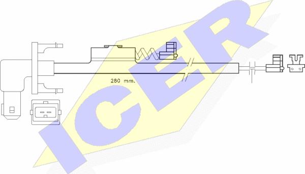 Icer 610288 E C - Contatto segnalazione, Usura past. freno / mat. d'attrito autozon.pro