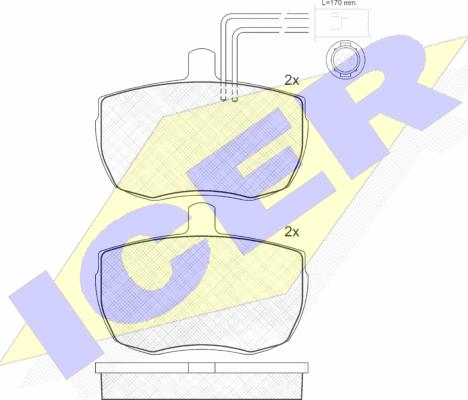 Icer 140935 - Kit pastiglie freno, Freno a disco autozon.pro