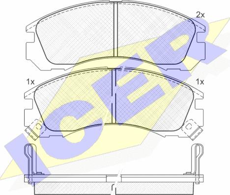 Icer 140979 - Kit pastiglie freno, Freno a disco autozon.pro