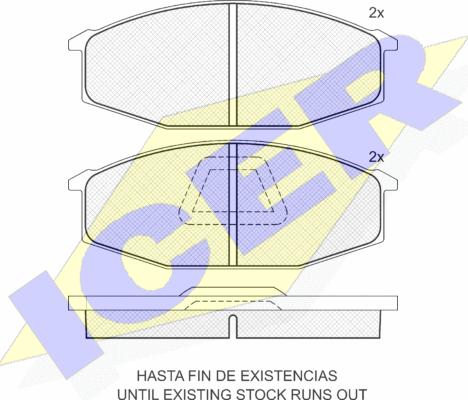 Icer 140441 - Kit pastiglie freno, Freno a disco autozon.pro