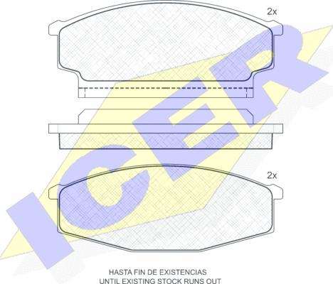 Icer 140533 - Kit pastiglie freno, Freno a disco autozon.pro