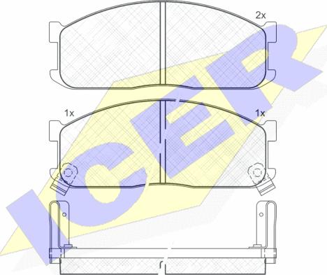 Icer 140690 - Kit pastiglie freno, Freno a disco autozon.pro