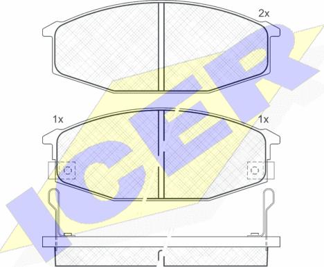 Icer 140637 - Kit pastiglie freno, Freno a disco autozon.pro