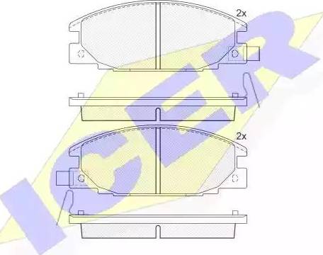 Icer 140853 - Kit pastiglie freno, Freno a disco autozon.pro