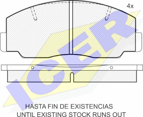 Icer 140330 - Kit pastiglie freno, Freno a disco autozon.pro