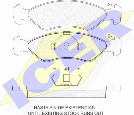 Icer 140740 - Kit pastiglie freno, Freno a disco autozon.pro