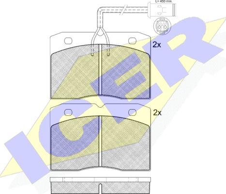 Icer 140730 - Kit pastiglie freno, Freno a disco autozon.pro