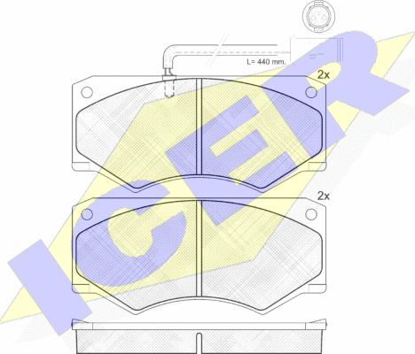 Icer 140731 - Kit pastiglie freno, Freno a disco autozon.pro