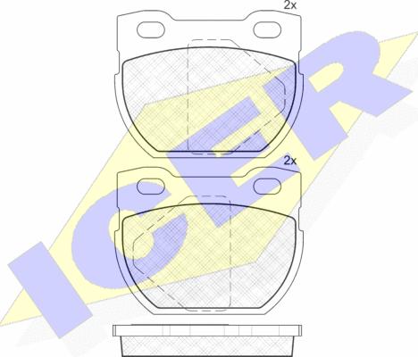 Icer 141090 - Kit pastiglie freno, Freno a disco autozon.pro