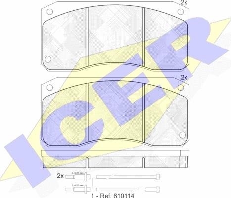 Icer 150833 - Kit pastiglie freno, Freno a disco autozon.pro