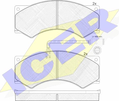 Icer 150759 - Kit pastiglie freno, Freno a disco autozon.pro