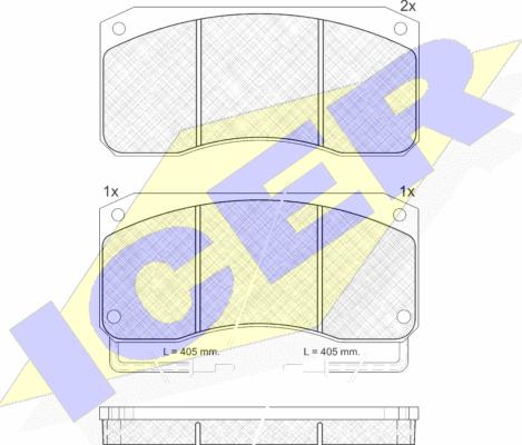 Icer 150782 - Kit pastiglie freno, Freno a disco autozon.pro