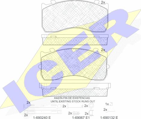 Icer 151404-066 - Kit pastiglie freno, Freno a disco autozon.pro