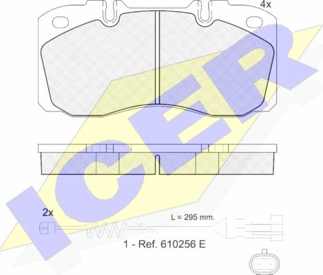 Icer 151161-117 - Kit pastiglie freno, Freno a disco autozon.pro