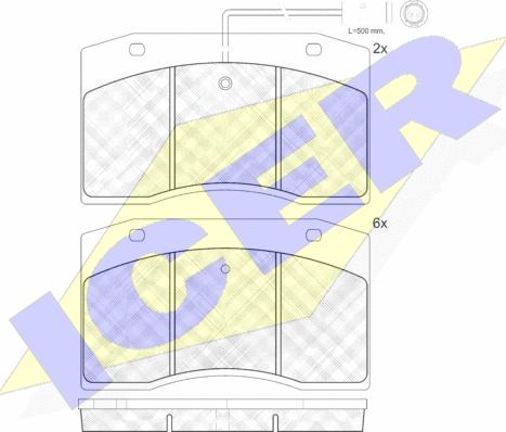 Icer 160832-203 - Kit pastiglie freno, Freno a disco autozon.pro