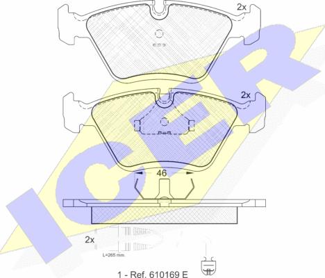 Icer 180992 - Kit pastiglie freno, Freno a disco autozon.pro