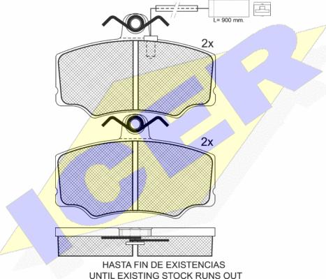 Icer 180945 - Kit pastiglie freno, Freno a disco autozon.pro